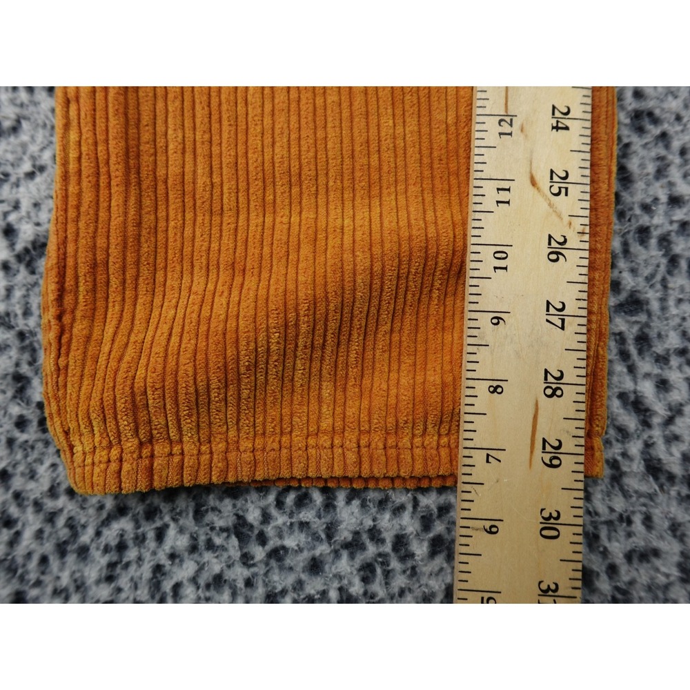BDG Corduroy Pants Womens 30 Orange High-Rise Baggy Wide Leg Urban Outfitters - Picture 6 of 15